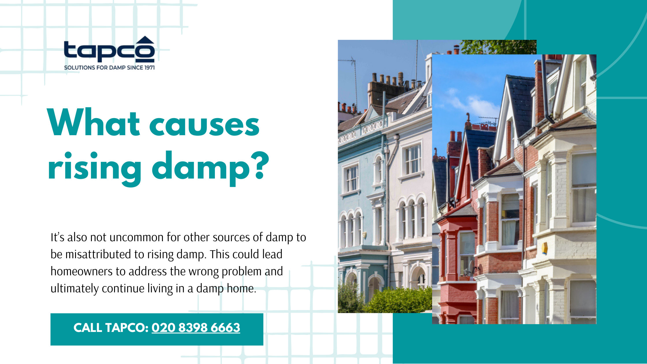 What causes rising damp?